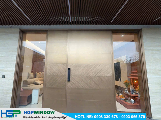Cửa Sảnh Nhôm Nguyên Tấm