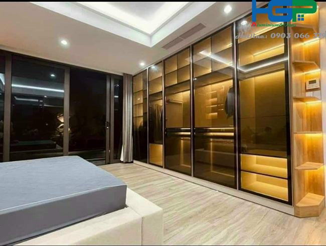 Tủ Quần Áo Cánh Kính Khung Nhôm