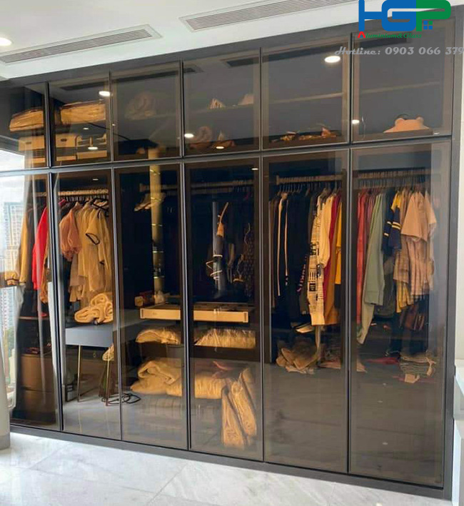 Tủ Quần Áo Cánh Kính Khung Nhôm