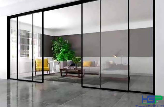 cửa nhôm slim nội thất