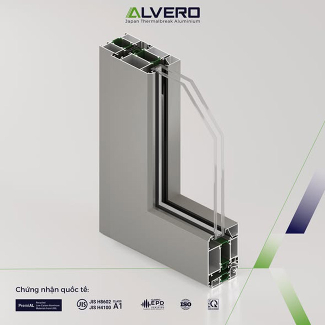  Cửa Nhôm Cầu Cách Nhiệt Alvero