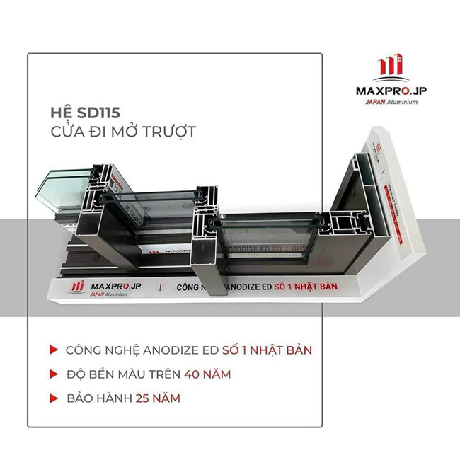 CỬA NHÔM MAXPRO HỆ 116