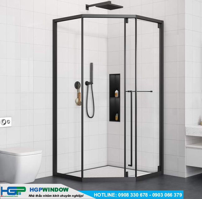 phong tam kinh mo truot 135 khung inox hgp12